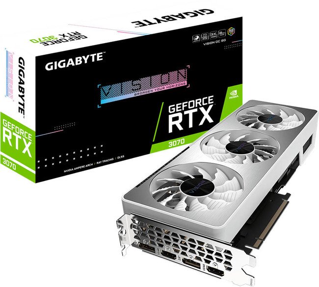 GIGABYTE製 GeForce RTX 3070搭載 グラフィックボード発売