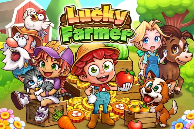 農場がモチーフのコインプッシャーゲーム「Lucky Farmer」本日正式サービス開始