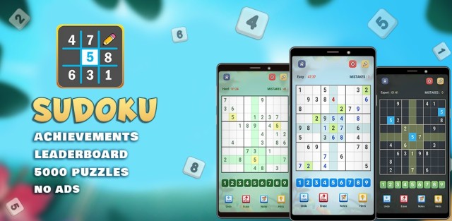 オフラインでプレイできる数独パズルゲームSudoku Master 2023 : Offline