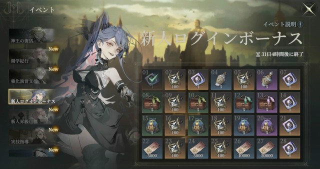 忘却前夜 キャンペーン3:リリース記念ログインボーナスキャンペーン!