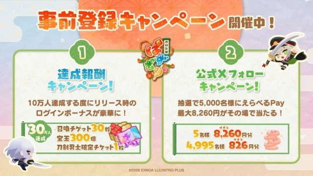 30万人達成で最大30回分の召喚チケットなどプレゼント