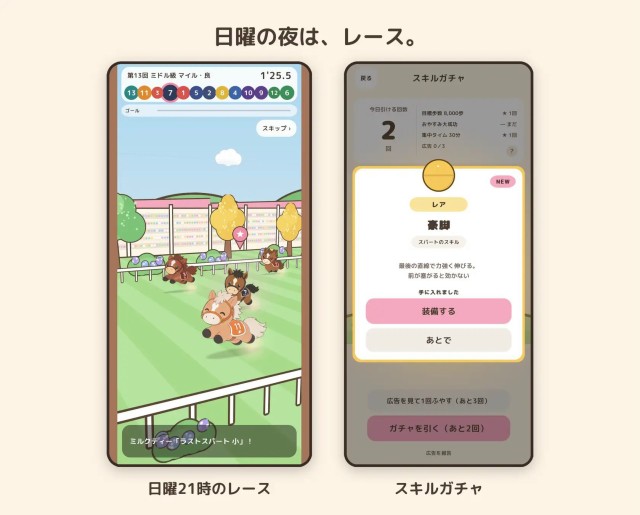 日曜の夜は、レース